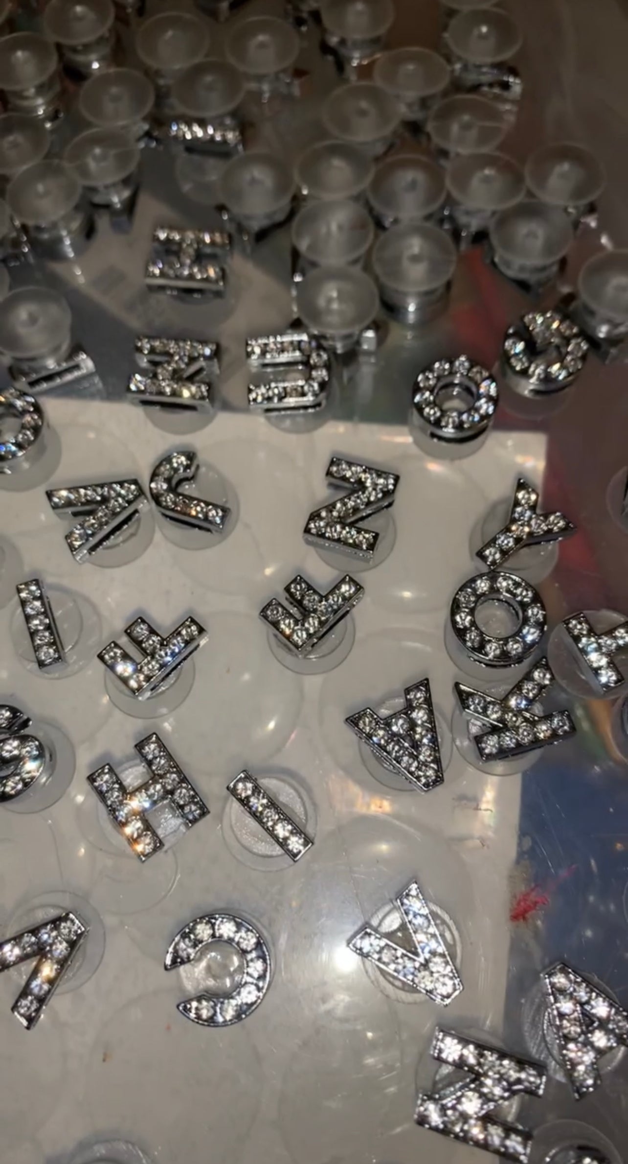 Diamante Crystal Letter Croc Charms – Riah DIY